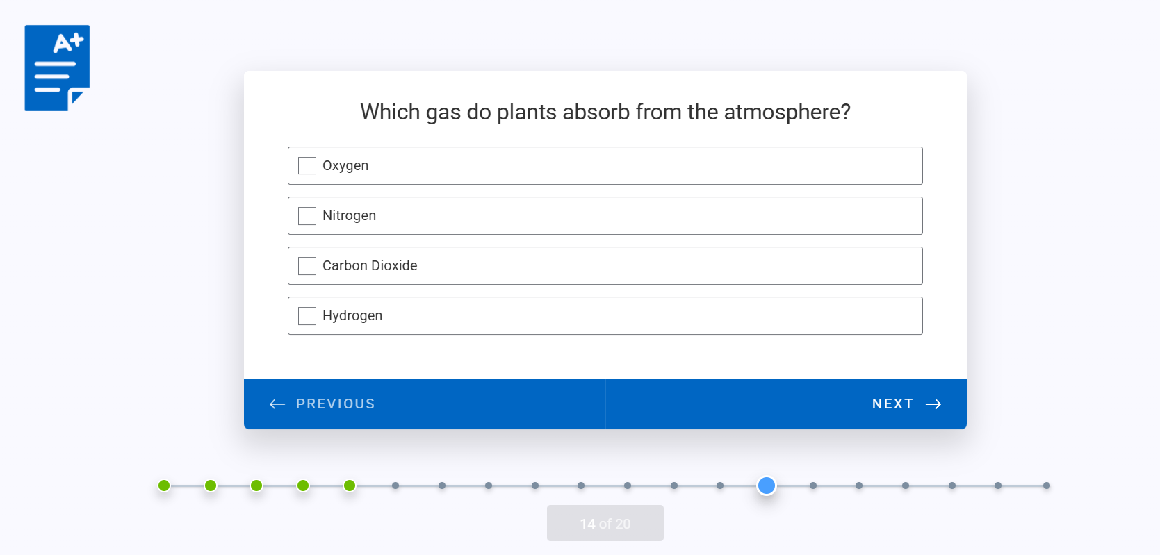 Quiz App Screen 2